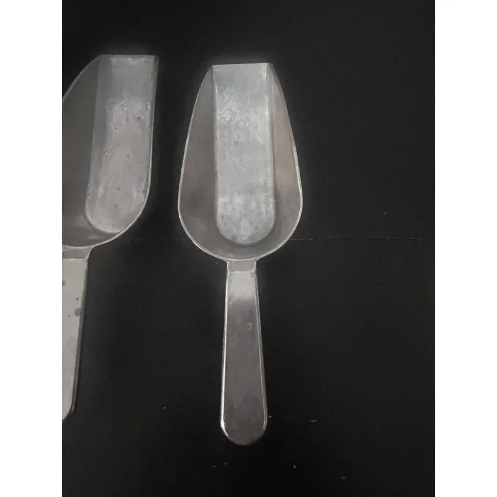 Vintage Serving Utensils Set of 3 Ice Scoops Ornate Floral